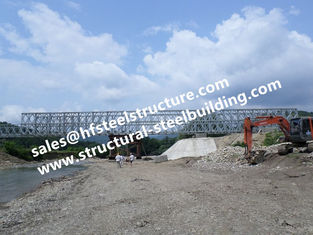 中国 電流を通されるプレハブの鋼鉄ベイリー橋モジュラー設計されていた、一時的な緊急の構造スチール橋 サプライヤー