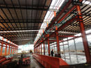 中国 衣服 ASTM の鋼鉄-木造家屋、プレハブ 82 x 100 軽い産業鋼鉄研修会 工場
