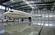  配管トラス建物の電気電流を通された、塗る金属の防水飛行機の格納庫